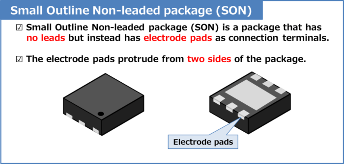 Small Outline Non-leaded package (SON)