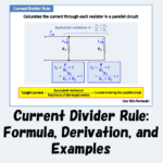 Current Divider Rule Formula, Derivation, and Examples