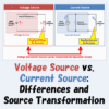 Voltage Source vs. Current Source Differences